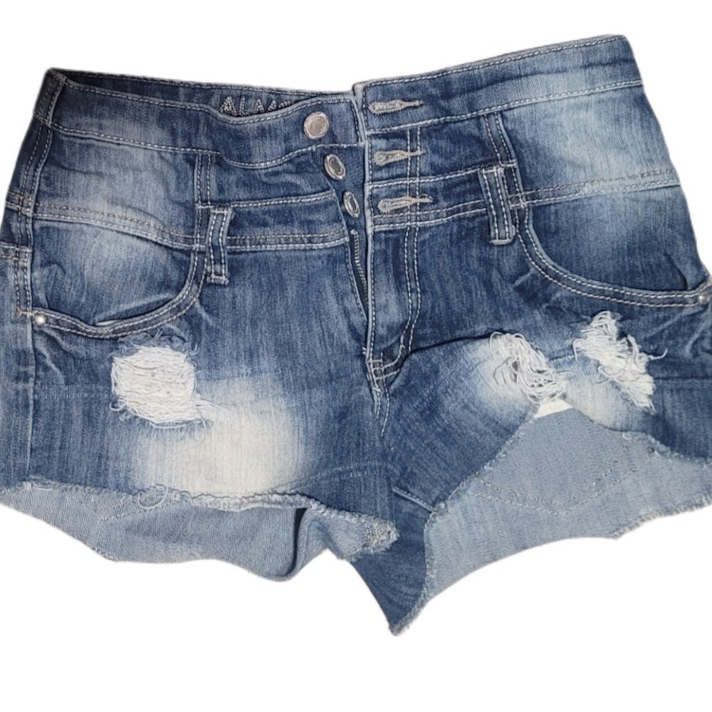 High-Waist Jean Shorts